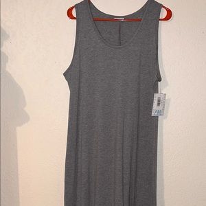 Lularoe 2XL Dani Maxi Dress 🦄 solid grey!